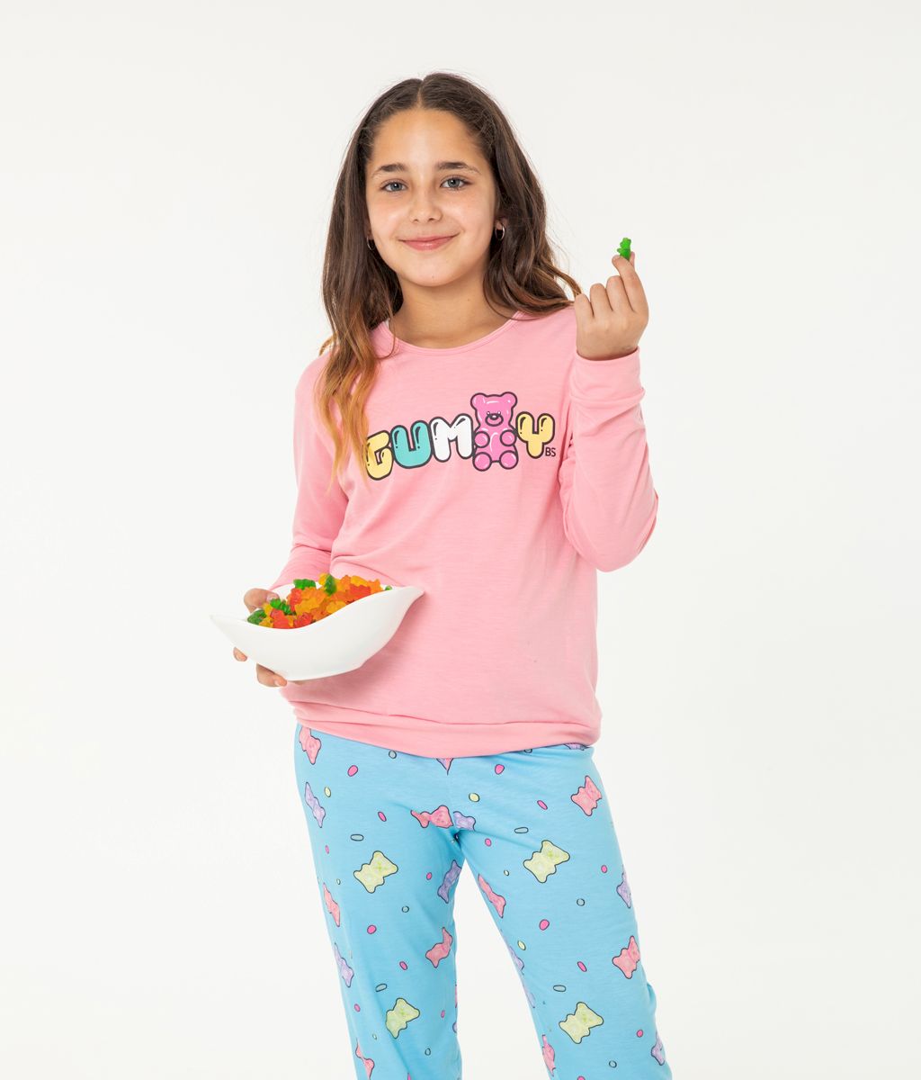 Pijama Infantil Gummy Plus Size FW - Bianca Secreta