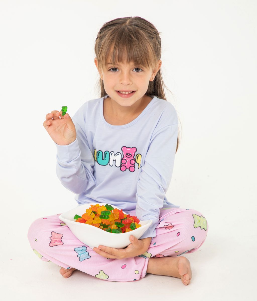 Pijama Infantil Gummy Plus Size FW - Bianca Secreta