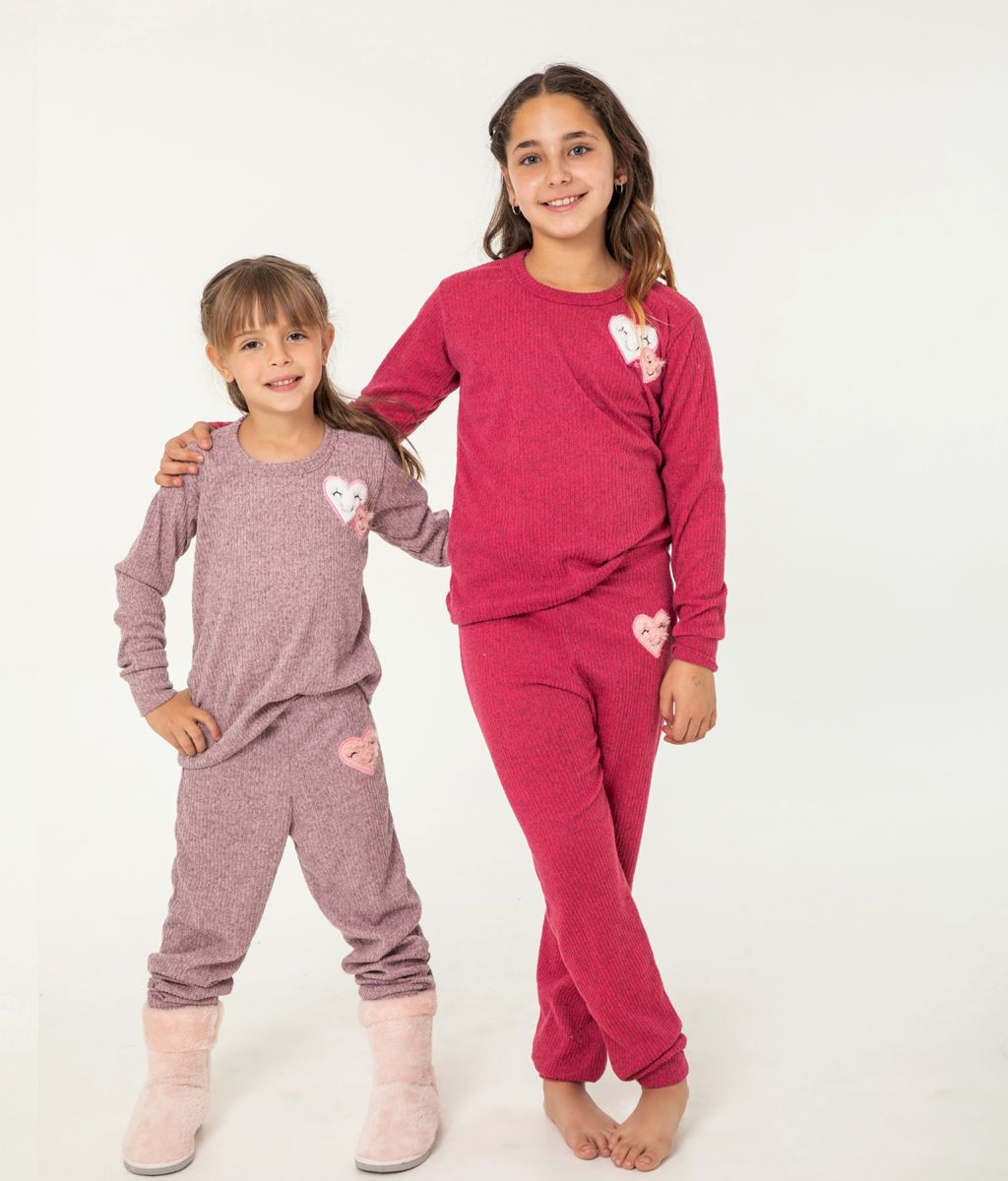 Pijama infantil CUORE Plus size FW - Bianca Secreta