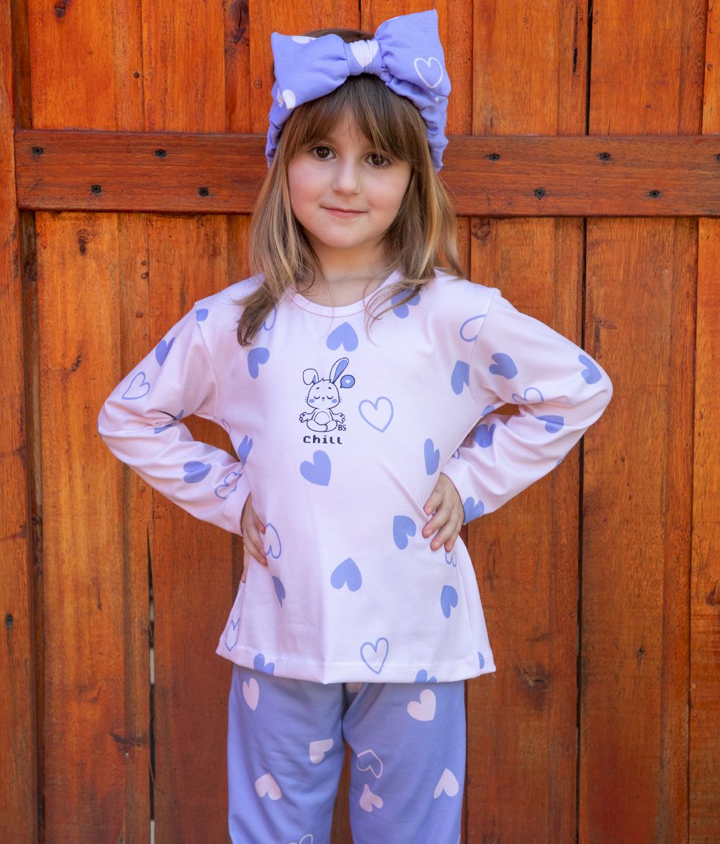 Pijama Infantil CUORE Plus Size AW - Bianca Secreta