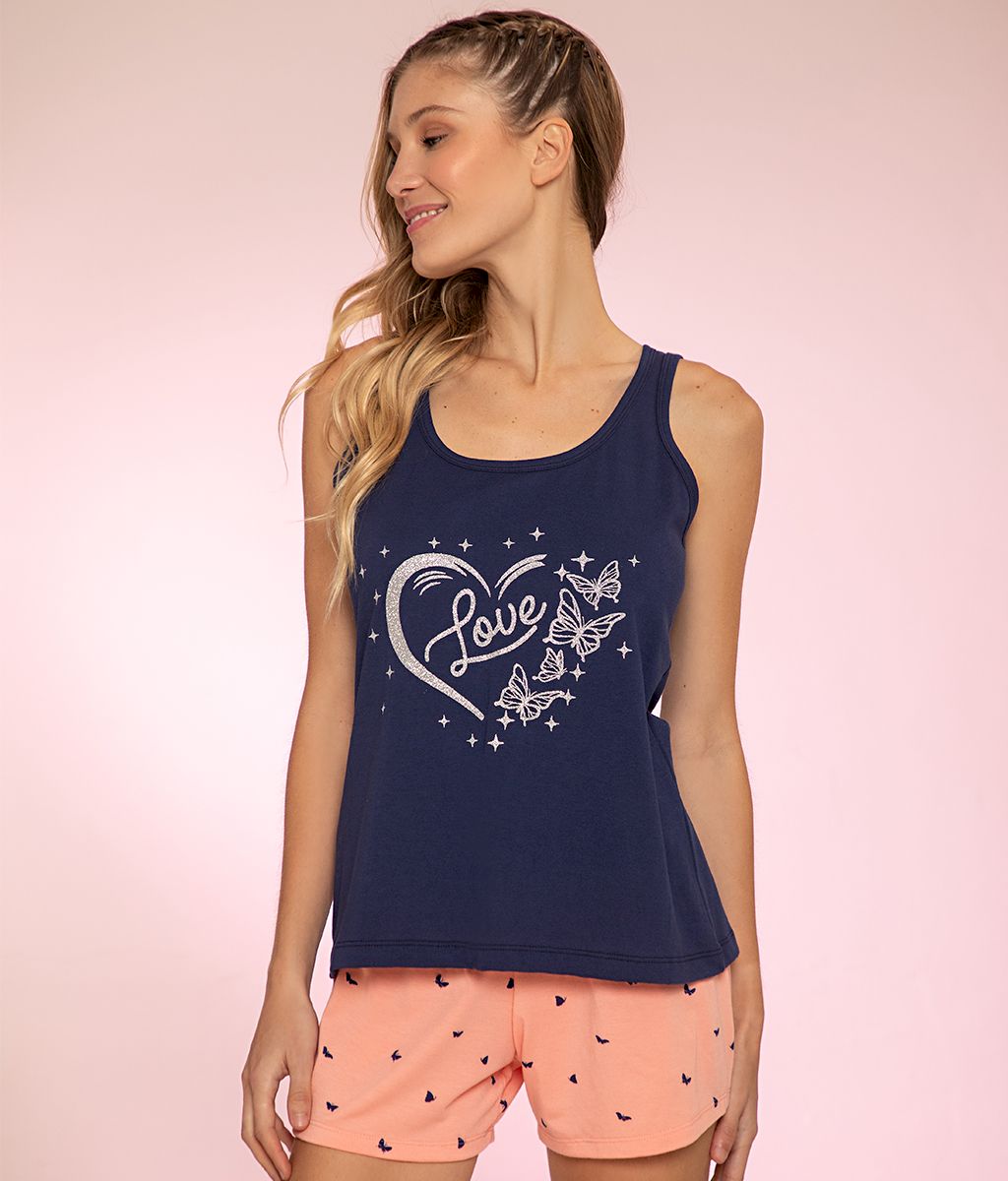 Pijama LOVE SS - Florcitas