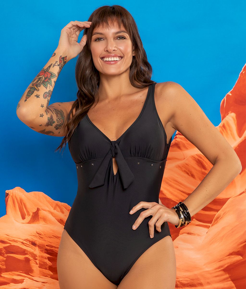 Enteriza Lazo y Tachas Plus Size SS - Bianca Mare